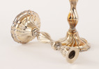 Ljusstakar ett par, silver, rokokostil, 1900-tal