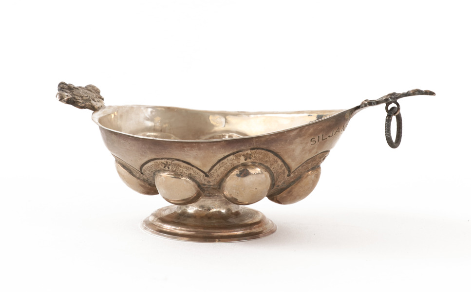 Brännvinskåsa i silver, N.M.Mattsson, Stockholm, 1962