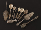 Serveringsbestick 10 delar, silver/sterlingsilver