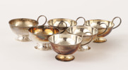 Punschmuggar 6st, silver, GAB, Stockholm, 1900-tal
