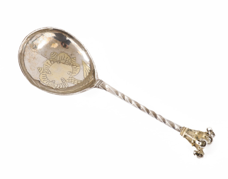 Brännvinssked i silver, Johan Grubb, Hudiksvall (1725-1756, (1758)
