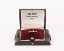 Enstensring i 18k vitguld