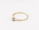 Enstensring i 18k vitguld