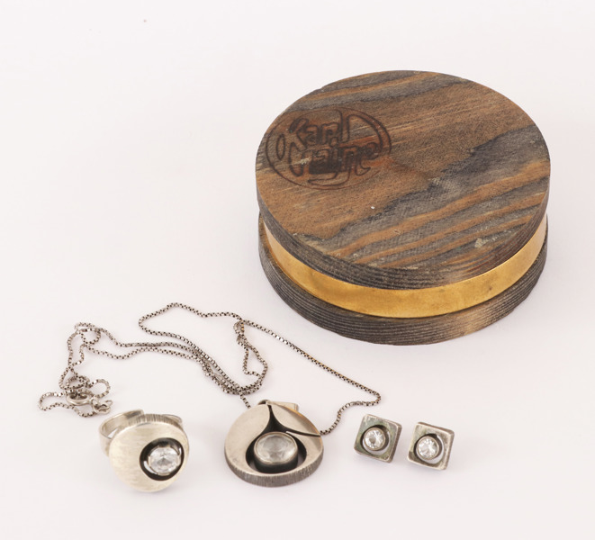 Smycken 4 delar, sterlingsilver, Karl Laine, Finland