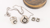 Smycken 4 delar, sterlingsilver, Karl Laine, Finland