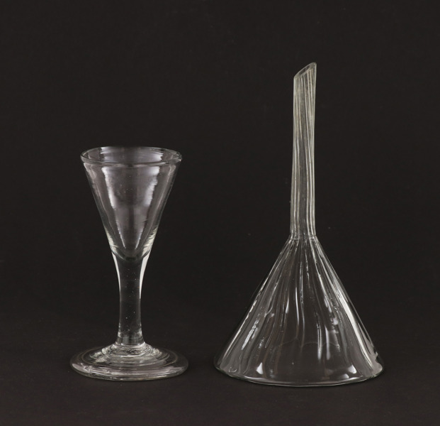 Glas 2 delar, 1800-tal