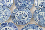 Tallrikar 9st, Qianlong, Kina, 1700-tal