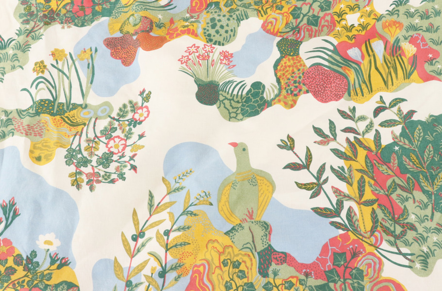 Gardiner ett par, "Anakreon", Josef Frank för firma Svenskt Tenn