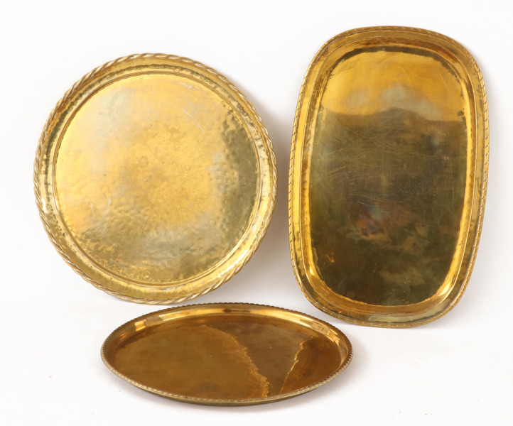 Serveringsbrickor 3st, 1900-tal