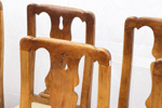 Stolar 8st, senbarockstil, 1900-tal