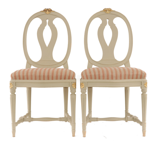 Stolar ett par, gustaviansk stil, 1900-tal