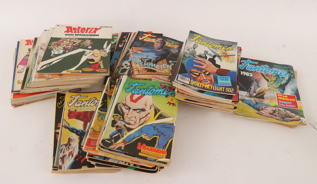 Parti serietidningar, Fantomen samt Asterix