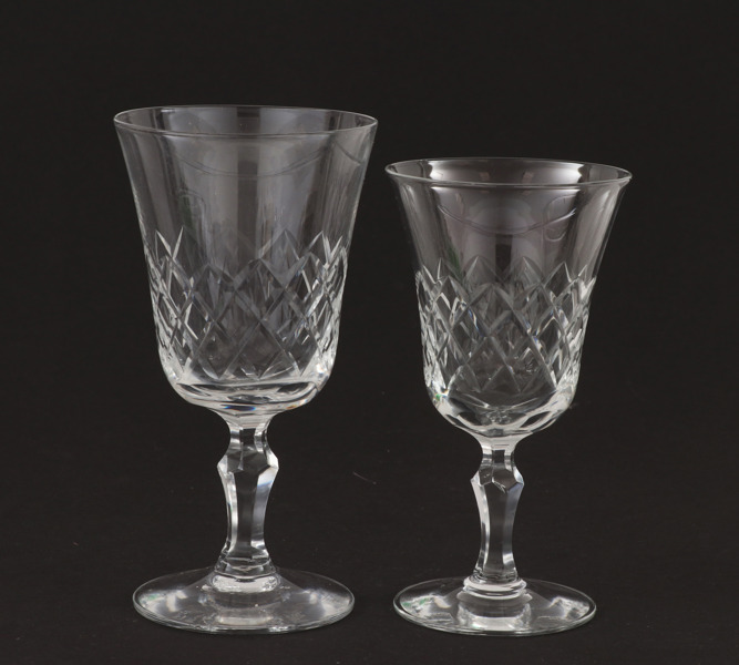 Glasservisdelar 20st