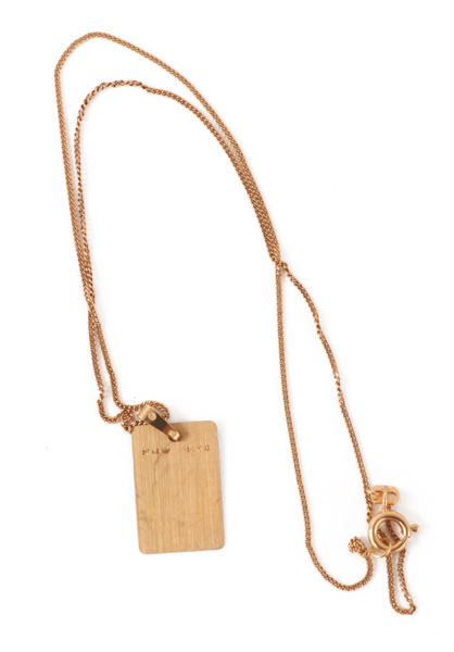 Halsband med hänge, 18k