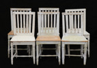 Stolar 6st, gustaviansk modell, allmoge, 1800-tal