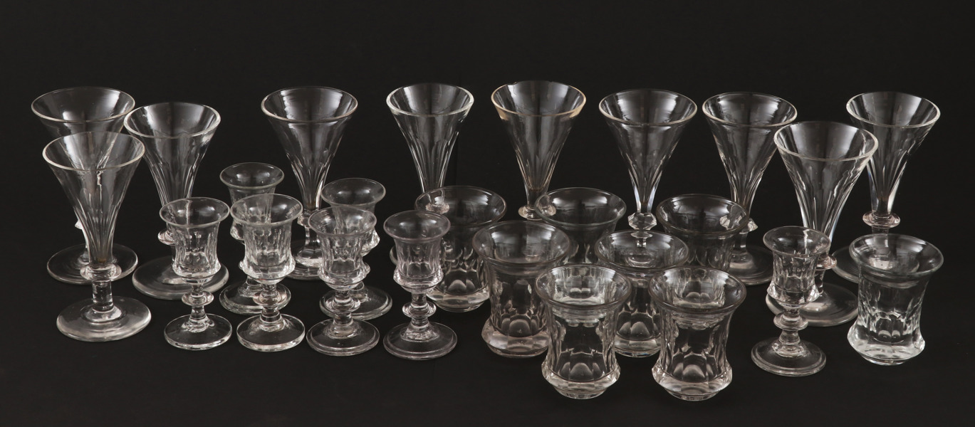Glas 25 delar, 18/1900-tal