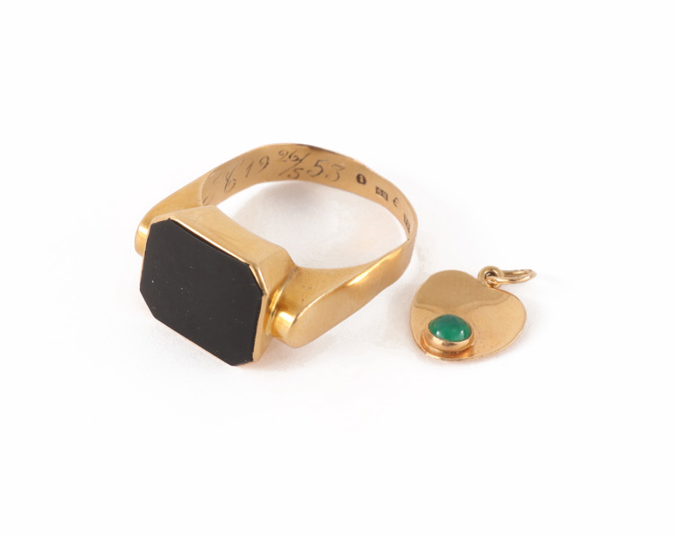 Smycken 2 delar, 18k