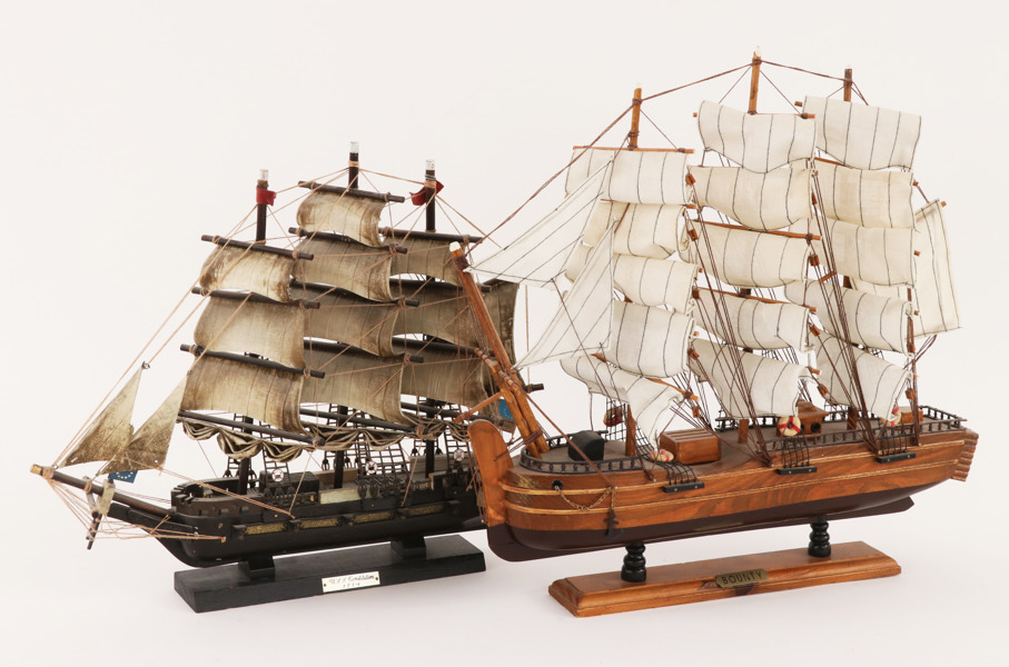 Modellskepp 2st, 1900-talets andra hälft