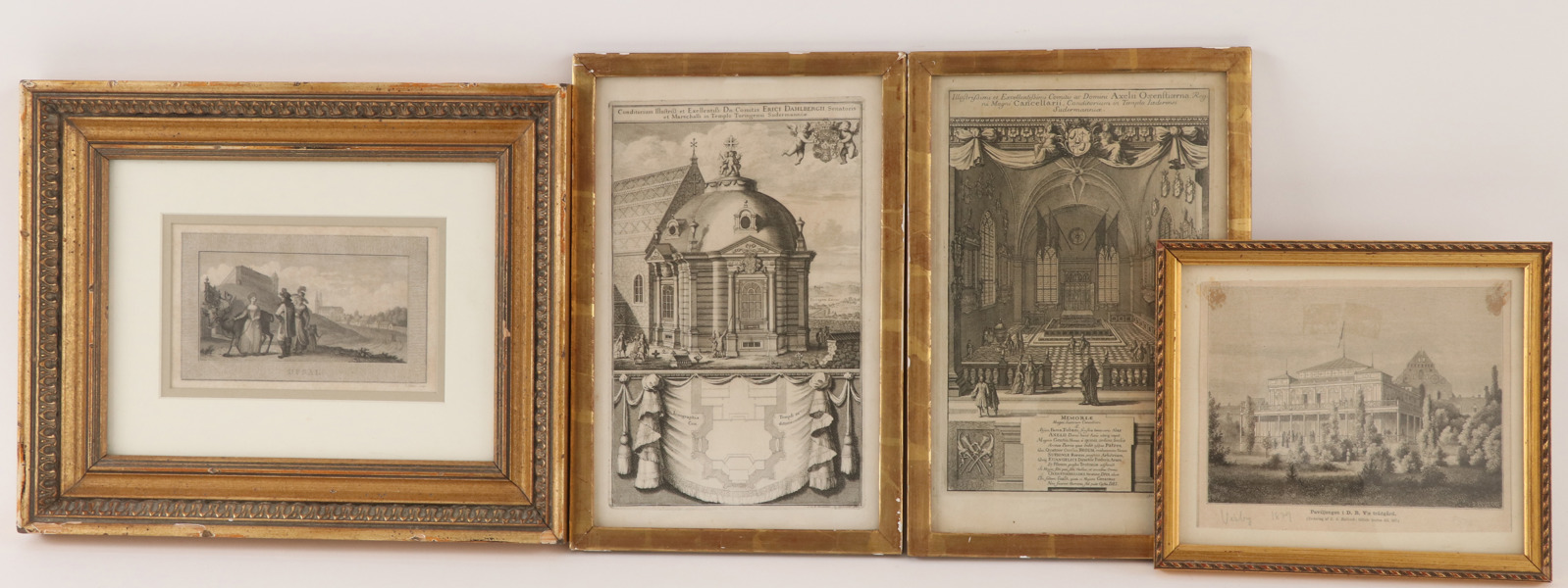 Kopparstick 4st, 17/1800-tal