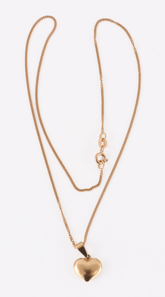Halsband med hänge, 18k