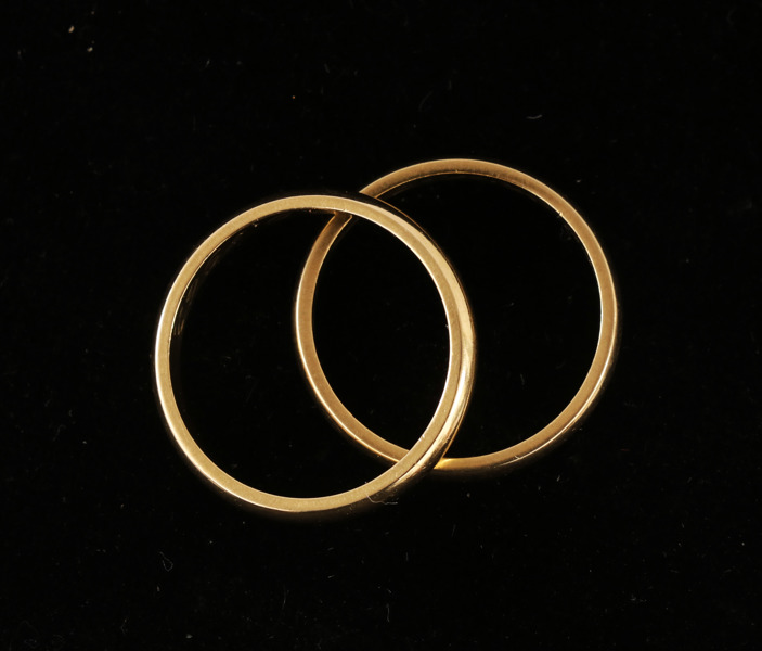 Ringar 2st, 18k