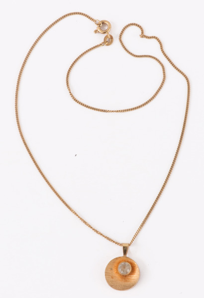 Halsband med hänge, 18k