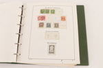 Album med svenska frimärken, bl.a. 1800-tal