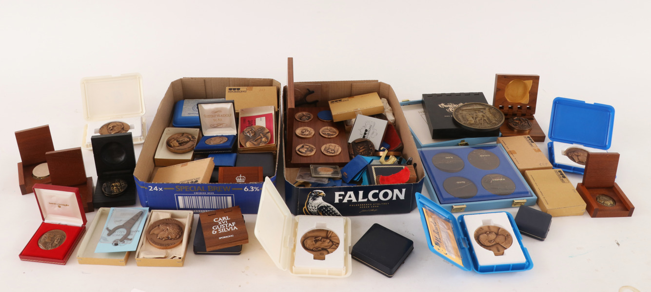 Stort parti bronsmedaljer, mestadels Sverige