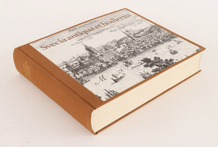 Bok, "Suecia Antiqua et Hodierna", tryckt 1983