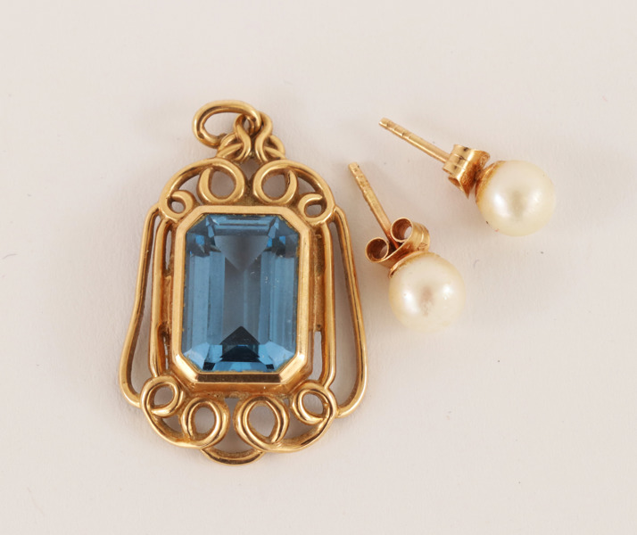 Smycken 3 delar, 18k