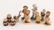 Figuriner 10 delar, mestadels Goebel