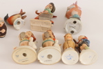 Figuriner 10 delar, mestadels Goebel