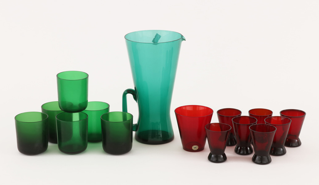 Färgat glas 15 delar