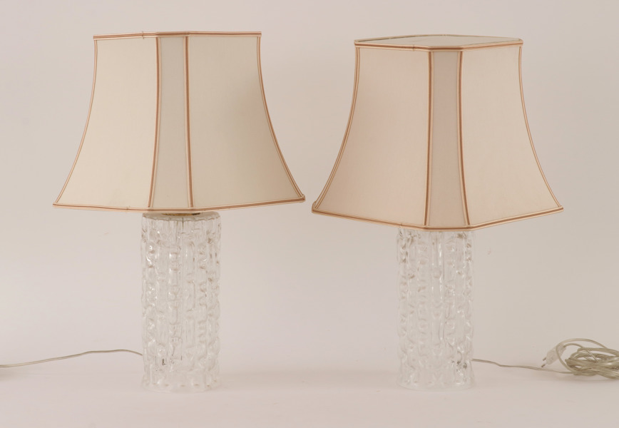 Bordslampor ett par, 1900-talets andra hälft