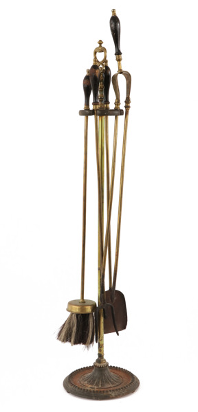 Brasställ med utensilier, 18/1900-tal