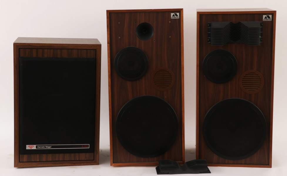 Högtalare 2+1, Cerwin-Vega samt Acoustic