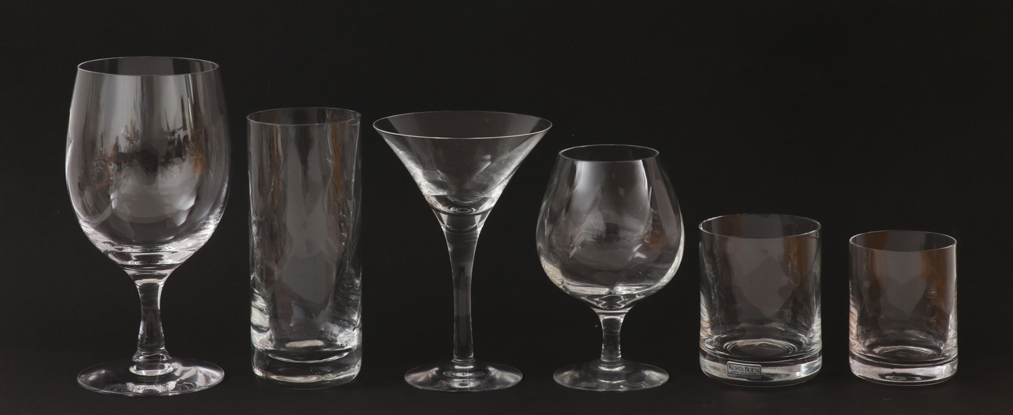 Glasservisdelar, "Chateau", Bertil Vallien för Kosta Boda