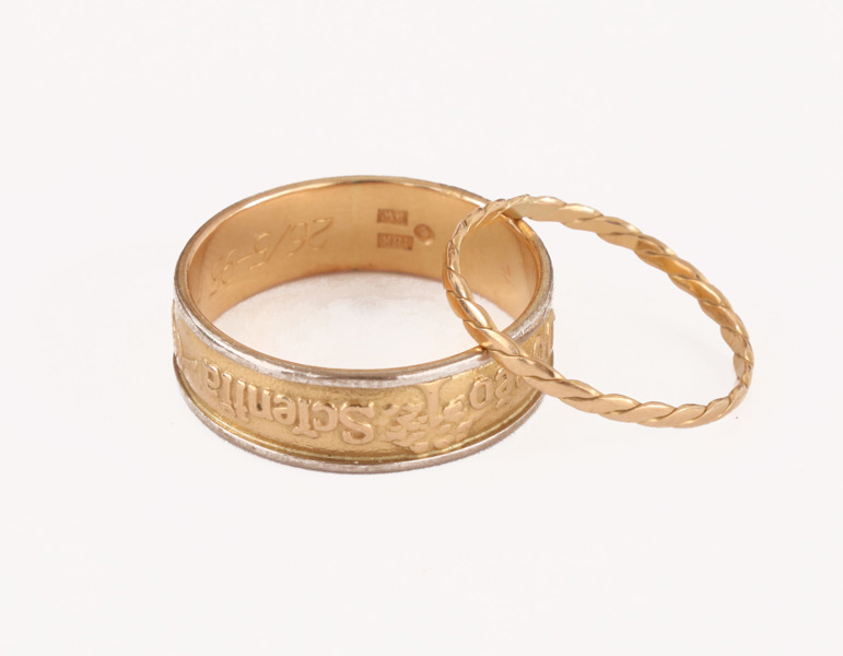 Ringar 2st, 18k