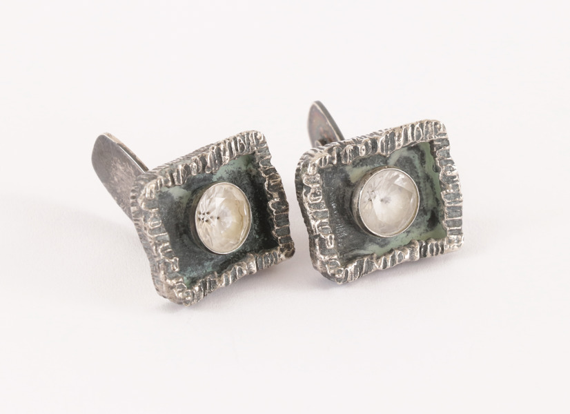 Manschettknappar ett par, silver, K&EC, 1971