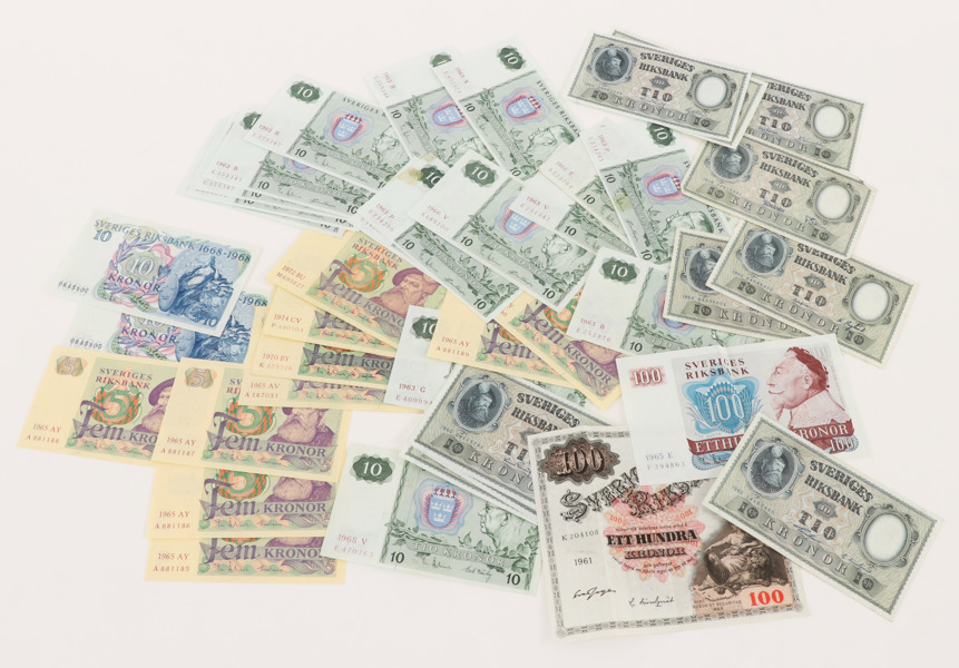 Äldre svenska sedlar 41st
