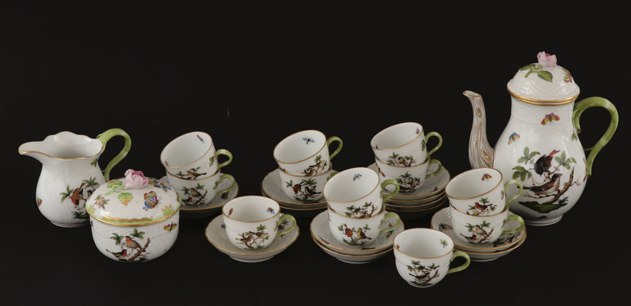 Moccaservis, "Rothschild", Herend, Ungern