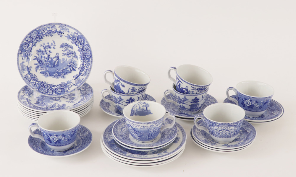 Teservisdelar, Spode, England