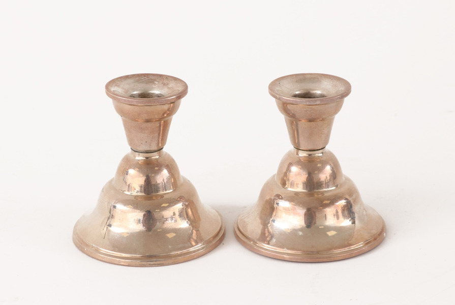 Ljusstakar ett par, sterlingsilver, 1900-tal