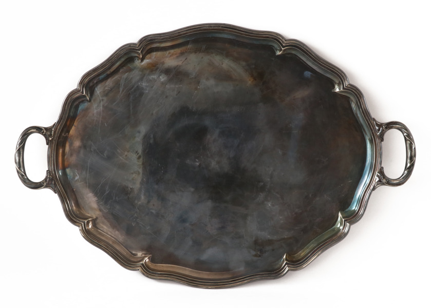 Serveringsbricka, rokokostil, 1900-talets första hälft