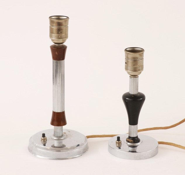 Bordslampor 2st, funkis, 1930/40-tal