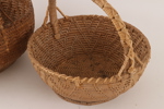 Flätade korgar 2st, allmoge, 1800-tal