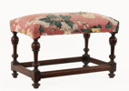 Bänk, barockstil, 1800-tal