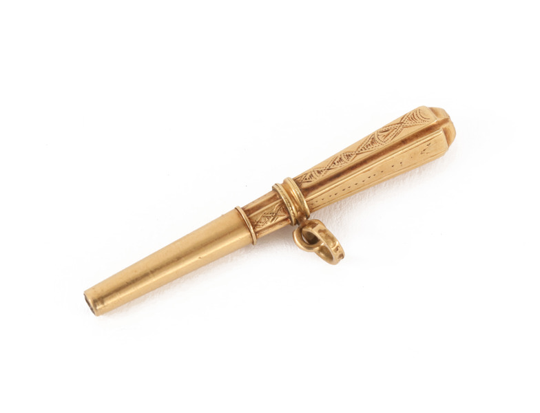 Fickursnyckel i 18k, 1800-tal