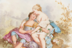 Tallrik, Poitevin, Sèvres, 1800-tal
