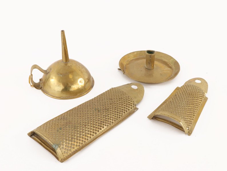 Mässing 4 delar, 1800-tal